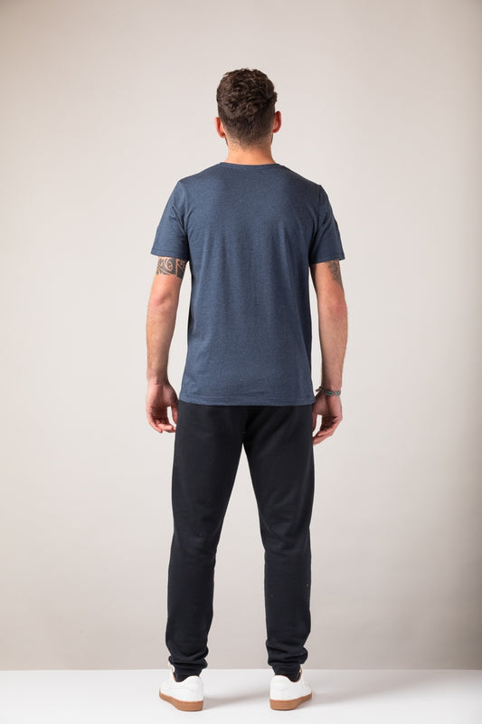 ZRCL Männer-T-Shirt aus Biobaumwolle (Basic T-Shirt Blue Stone)