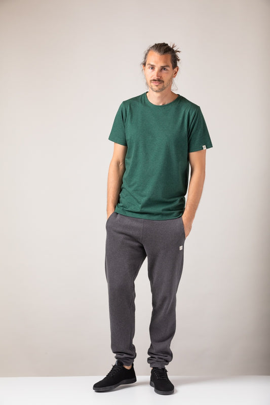 ZRCL Männer-T-Shirt aus Biobaumwolle (Basic T-Shirt Green Stone)