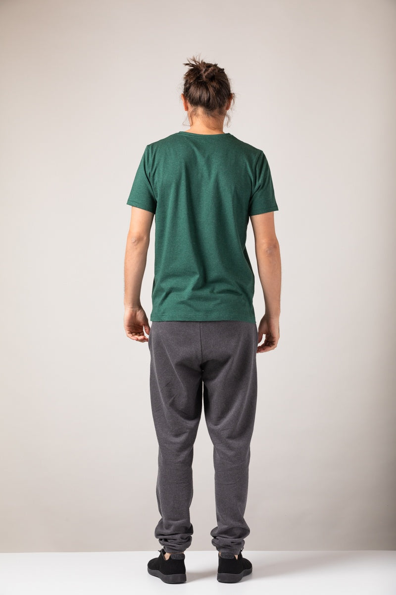 ZRCL Männer-T-Shirt aus Biobaumwolle (Basic T-Shirt Green Stone)