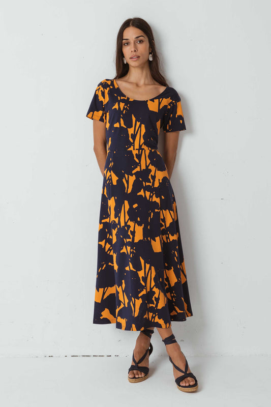 SKFK MAITTE DRESS ORANGE KOMOREBI