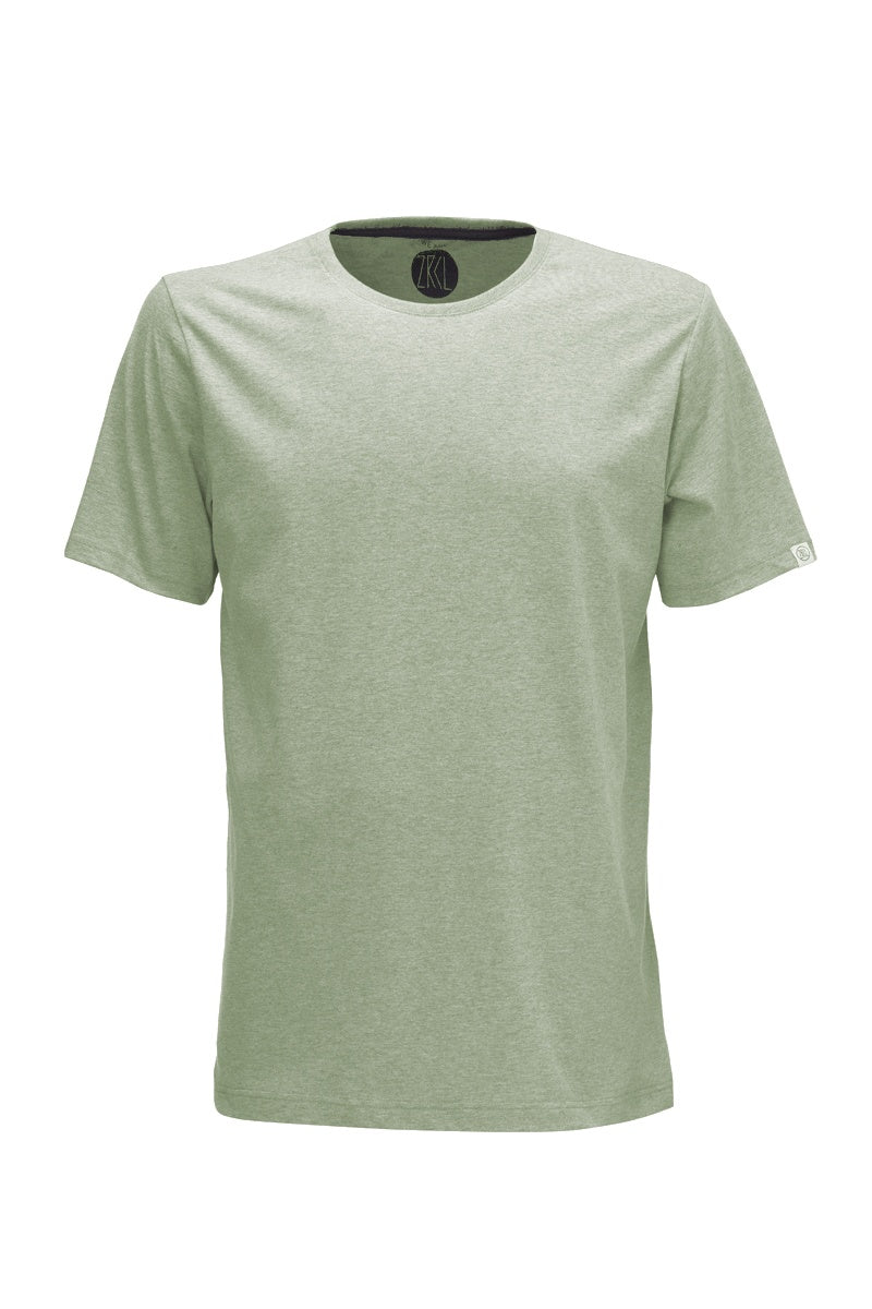 ZRCL Männer-T-Shirt aus Biobaumwolle (Basic T-Shirt Silver Green)