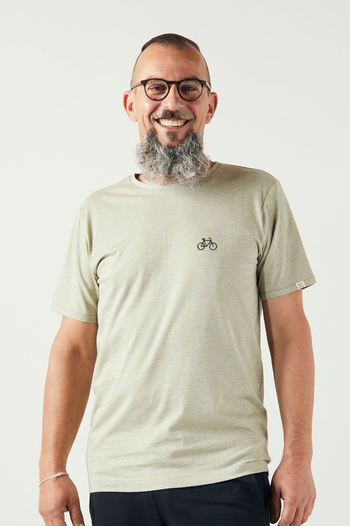 ZRCL Herren-T-Shirt mit Velo-Sujet aus Biobaumwolle