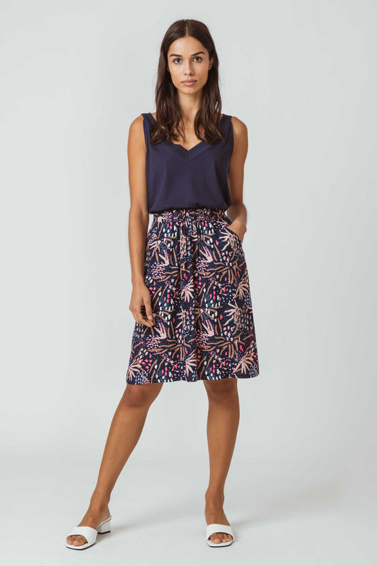 SKFK LUZAIDE WOMEN SKIRT UNDERWATER NAVY