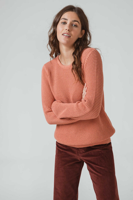 SKFK IRADI Langärmeliger Pullover mit Rundkragen GOTS