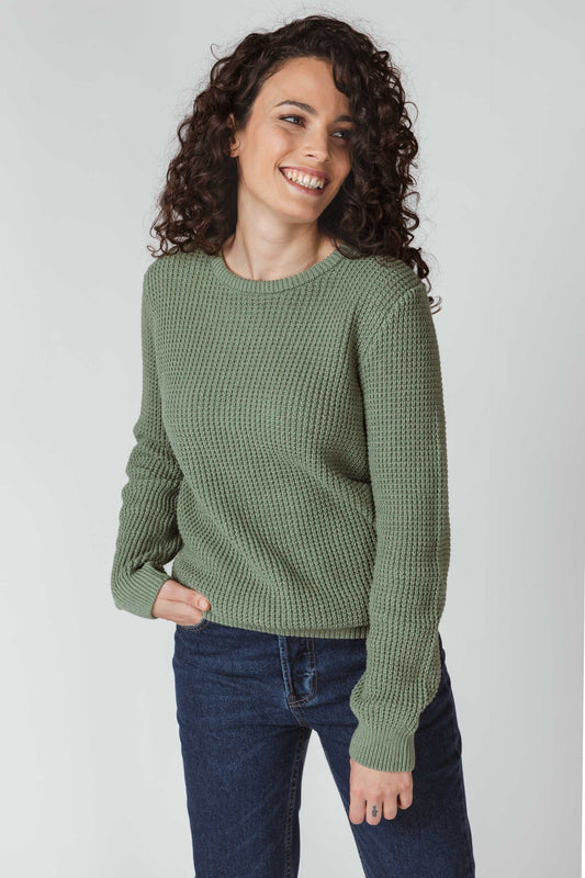 SKFK IRADI WOMEN SWEATER SEA GREEN