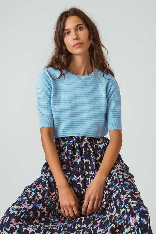 SKFK MUIKE WOMEN SWEATER PALE BLUE