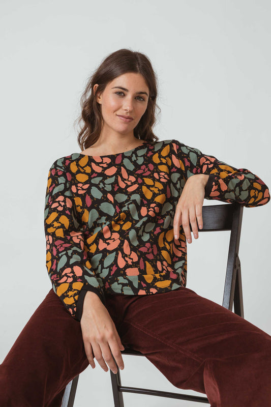 SKFK TEA Oberteil aus Bio-Baumwolle mit Rundhalsausschnitt