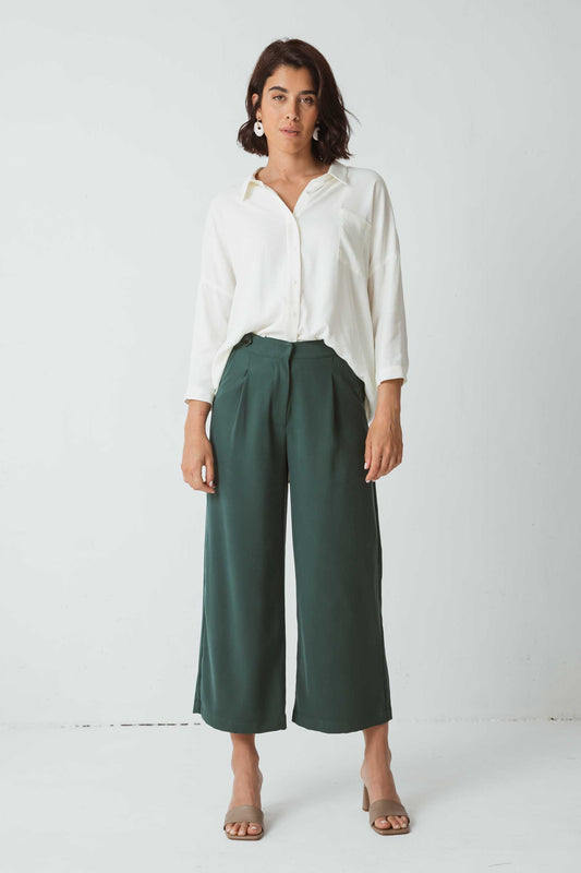 SKFK ILIA Trouser Culotte-Hose, schräge Taschen und Reissverschluss