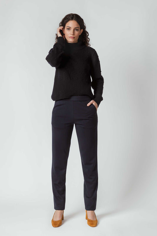 SKFK EURIALE Elegante Hose für stylebewusste Frau in Dunkelblau