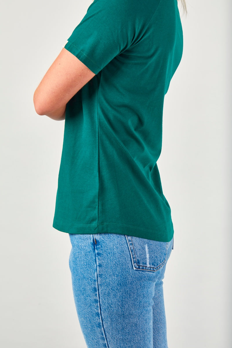 ZRCL Damen-T-Shirt aus Biobaumwolle Grün