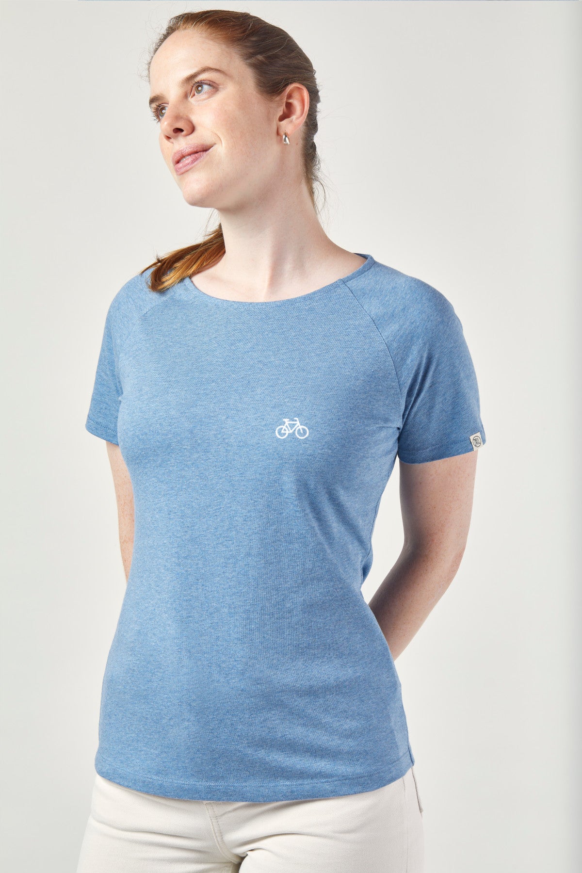 ZRCL Damen-T-Shirt mit Velo-Sujet aus Biobaumwolle
