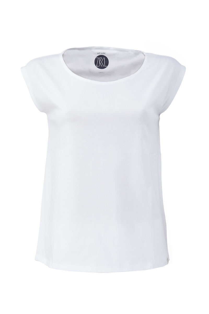 ZRCL Damen-T-Shirt aus Biobaumwolle (Basic Two-Shirt white)